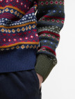 Barbour Patchwork Fair Isle Crew Neck Kazak Barbour Patchwork Fair Isle Crew Neck Kazak