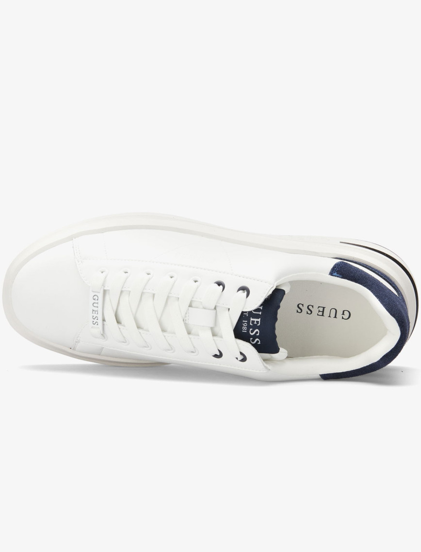 Guess Elba Deri Erkek Beyaz Sneaker Guess Elba Deri Erkek Beyaz Sneaker