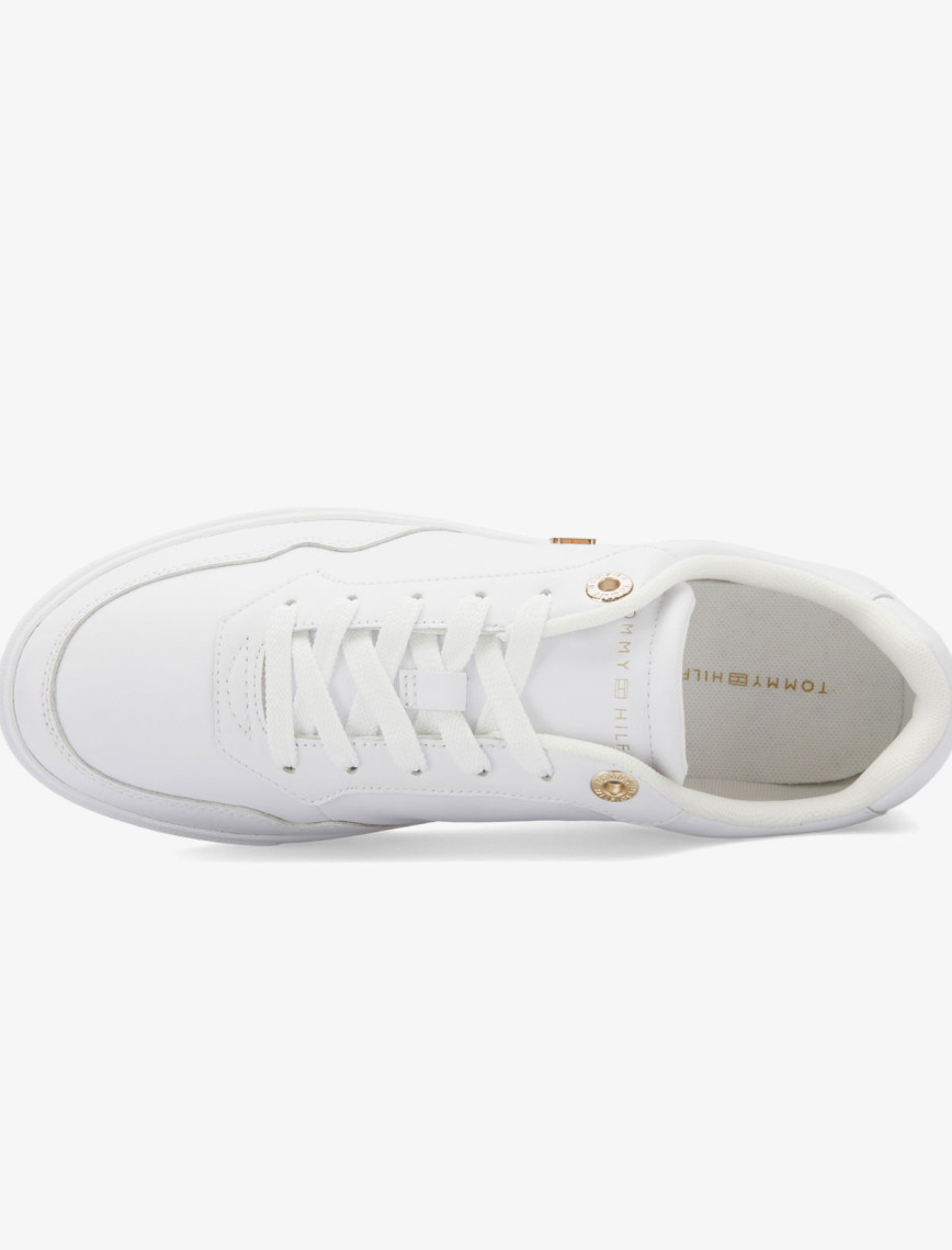 Tommy Hilfiger Essential Elevated Court Kadın Altın Sneaker Tommy Hilfiger Essential Elevated Court Kadın Altın Sneaker