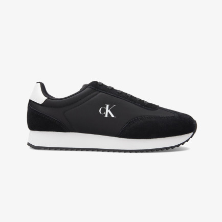 Calvin Klein Retro Runner Lace Up Erkek Siyah Sneaker Calvin Klein Retro Runner Lace Up Erkek Siyah Sneaker