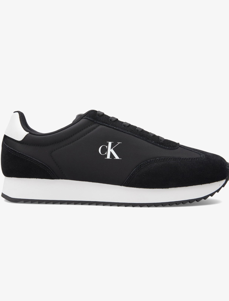 Calvin Klein Retro Runner Lace Up Erkek Siyah Sneaker Calvin Klein Retro Runner Lace Up Erkek Siyah Sneaker