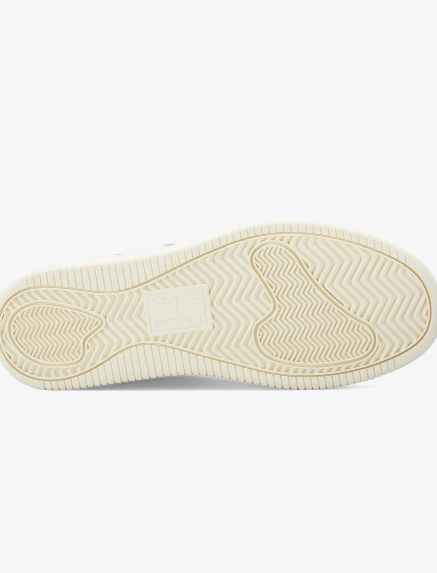 Tommy Jeans Retro Basket Kadın Beyaz/Pembe/Yeşil Spor Ayakkabı Tommy Jeans Retro Basket Kadın Beyaz/Pembe/Yeşil Spor Ayakkabı