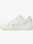 Tommy Jeans Retro Basket Kadın Beyaz/Pembe/Yeşil Spor Ayakkabı Tommy Jeans Retro Basket Kadın Beyaz/Pembe/Yeşil Spor Ayakkabı