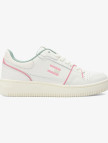 Tommy Jeans Retro Basket Kadın Beyaz/Pembe/Yeşil Spor Ayakkabı Tommy Jeans Retro Basket Kadın Beyaz/Pembe/Yeşil Spor Ayakkabı