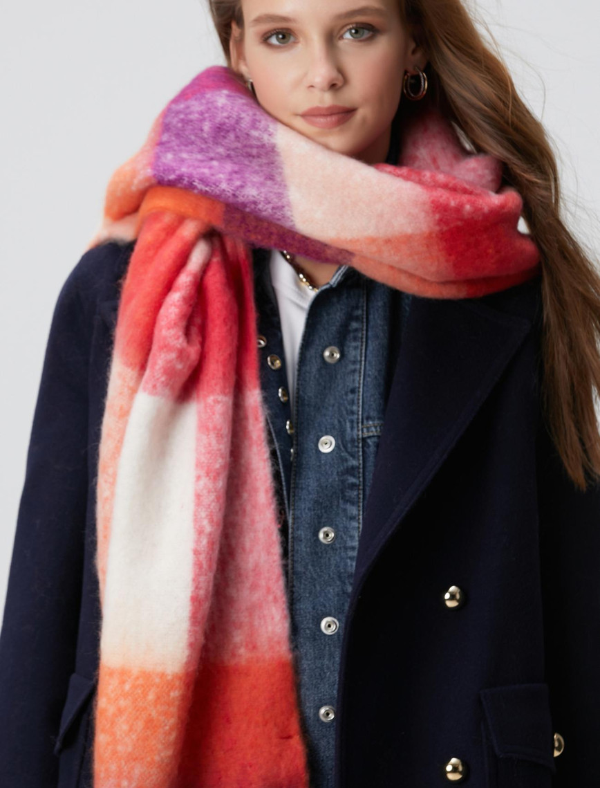 Network Kadın Renkli Atkı