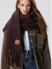 Network Unisex Koyu Kahverengi Kadın Yün Karışımlı Atkı Network Unisex Koyu Kahverengi Kadın Yün Karışımlı Atkı