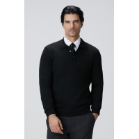 Network Erkek Siyah Yün Karışımlı Triko Kazak Network Erkek Siyah Yün Karışımlı Triko Kazak