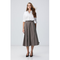 Network Kadın Açık Haki Midi Etek Network Kadın Açık Haki Midi Etek