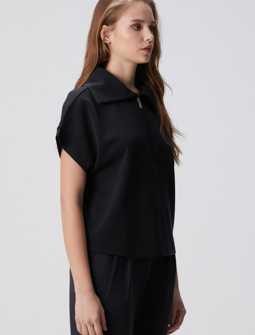 Network Kadın Siyah Modal Karışımlı Sweatshirt Network Kadın Siyah Modal Karışımlı Sweatshirt