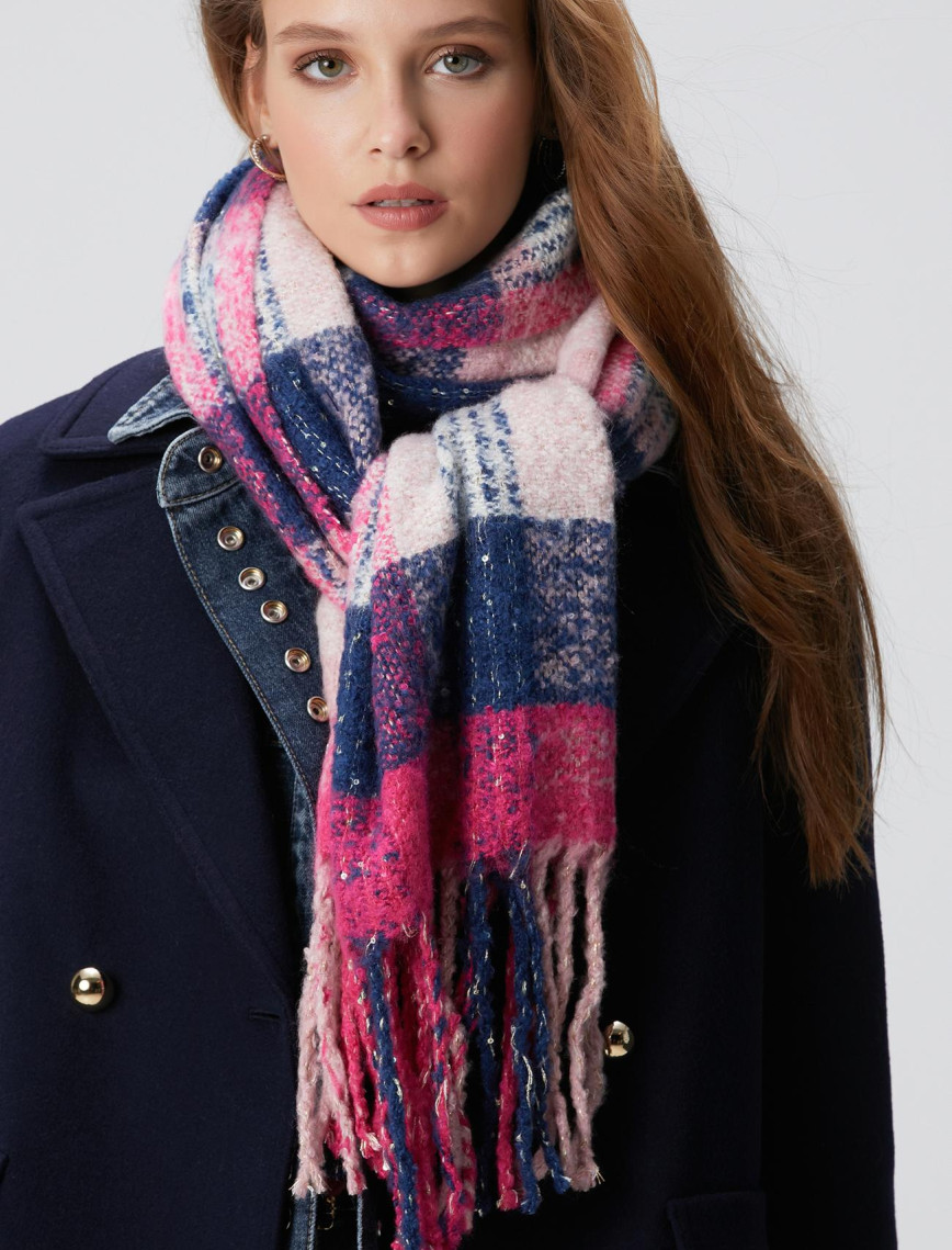 Network Kadın Renkli Atkı