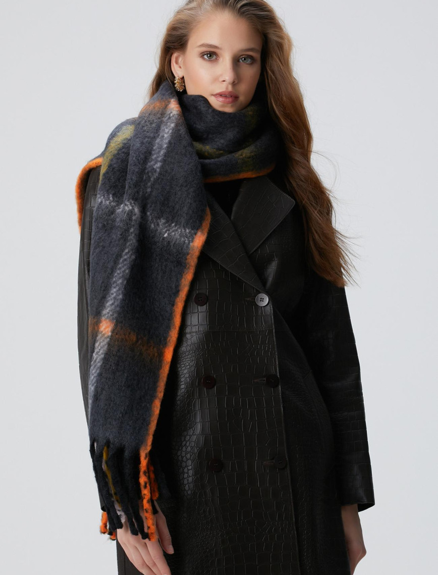 Network Kadın Renkli Yün Karışımlı Atkı Network Kadın Renkli Yün Karışımlı Atkı