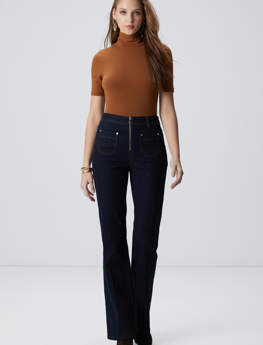 Network Kadın Camel Yün Karışımlı T-shirt Network Kadın Camel Yün Karışımlı T-shirt