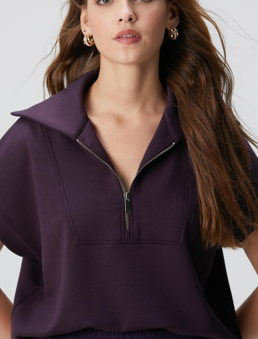 Network Kadın Mor Modal Karışımlı Sweatshirt Network Kadın Mor Modal Karışımlı Sweatshirt