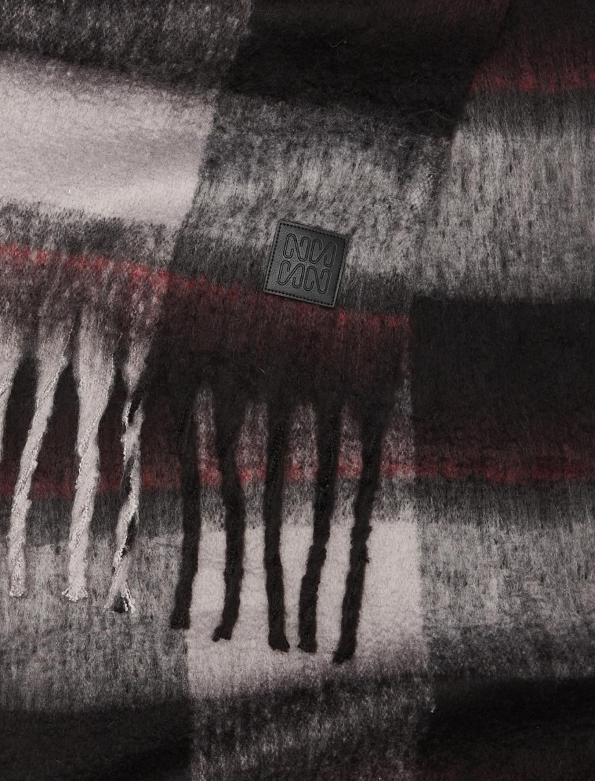 Network Erkek Siyah Beyaz Atkı Network Erkek Siyah Beyaz Atkı