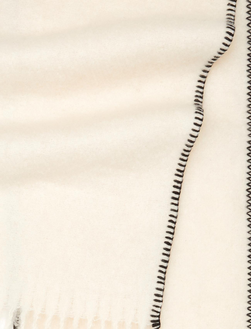 Network Kadın Kırık Beyaz Yün Karışımlı Atkı Network Kadın Kırık Beyaz Yün Karışımlı Atkı