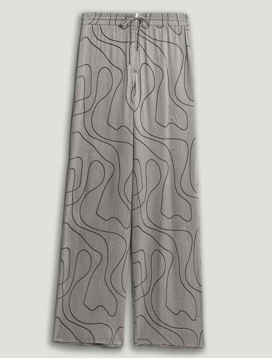 Dökümlü Geniş Paça Pantolon Dökümlü Geniş Paça Pantolon