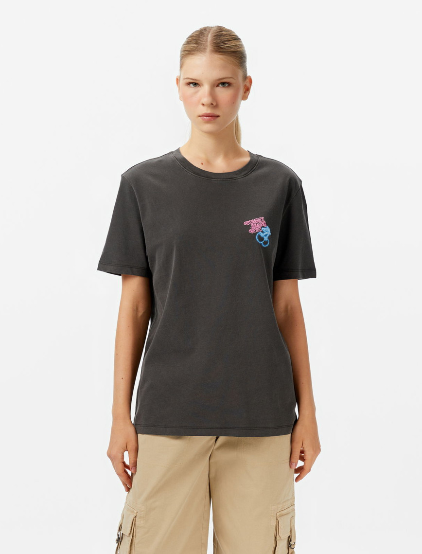 Tommy Jeans Relax Neon Kadın Siyah T-Shirt