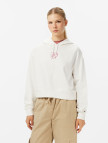 Tommy Jeans Relax Crop Heart Kadın Beyaz Hoodie Tommy Jeans Relax Crop Heart Kadın Beyaz Hoodie