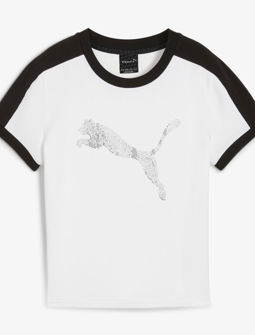 Puma x Fenty Downtown Kadın Beyaz T-Shirt Puma x Fenty Downtown Kadın Beyaz T-Shirt