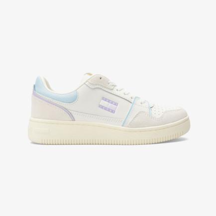 Tommy Jeans Retro Basket Kadın Beyaz/Mavi Spor Ayakkabı Tommy Jeans Retro Basket Kadın Beyaz/Mavi Spor Ayakkabı