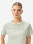Tommy Jeans Graphic Kadın Yeşil T-Shirt Tommy Jeans Graphic Kadın Yeşil T-Shirt