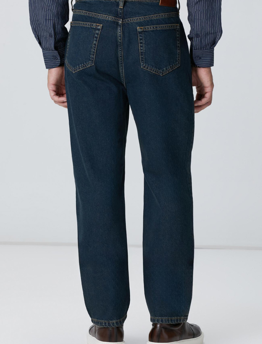 Network Erkek Lacivert Denim Pantolon