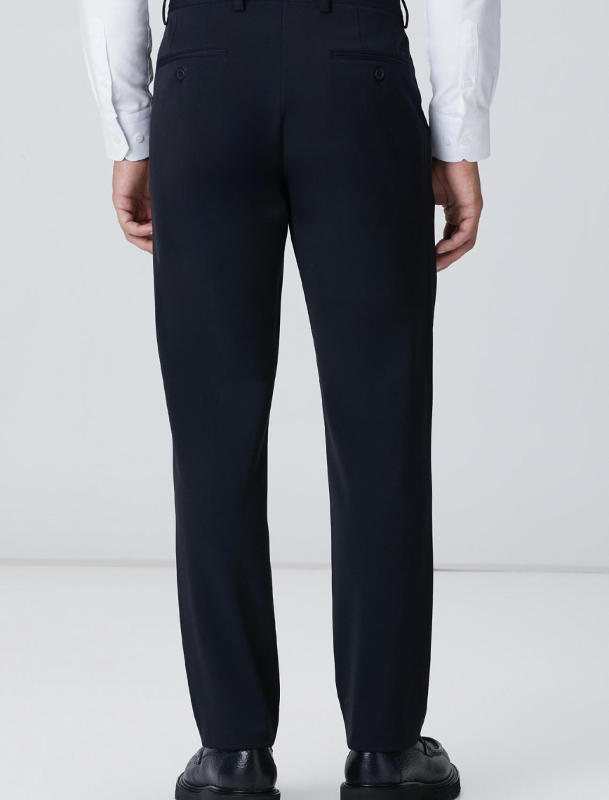 Network Erkek Lacivert Diyagonal Desenli Pantolon Network Erkek Lacivert Diyagonal Desenli Pantolon