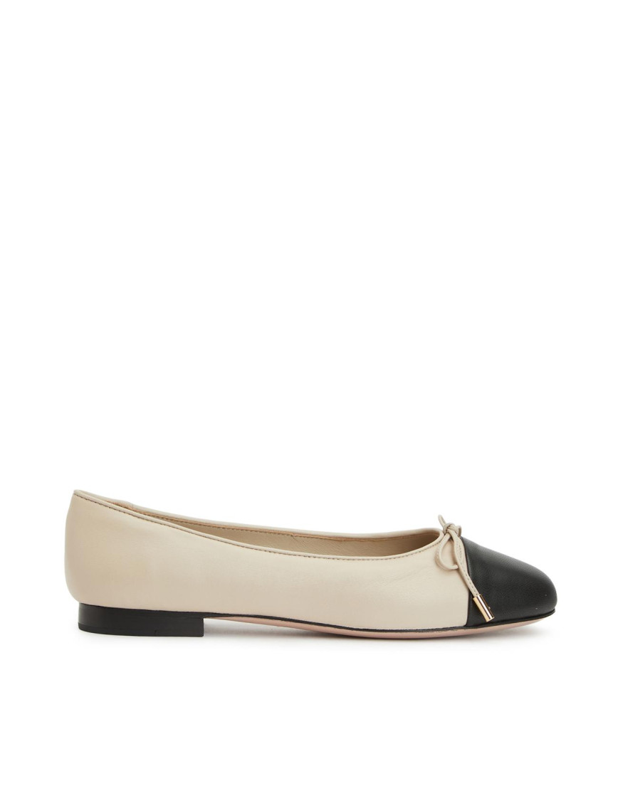 George Hogg Kadın Siyah Bej Deri Babet George Hogg Kadın Siyah Bej Deri Babet