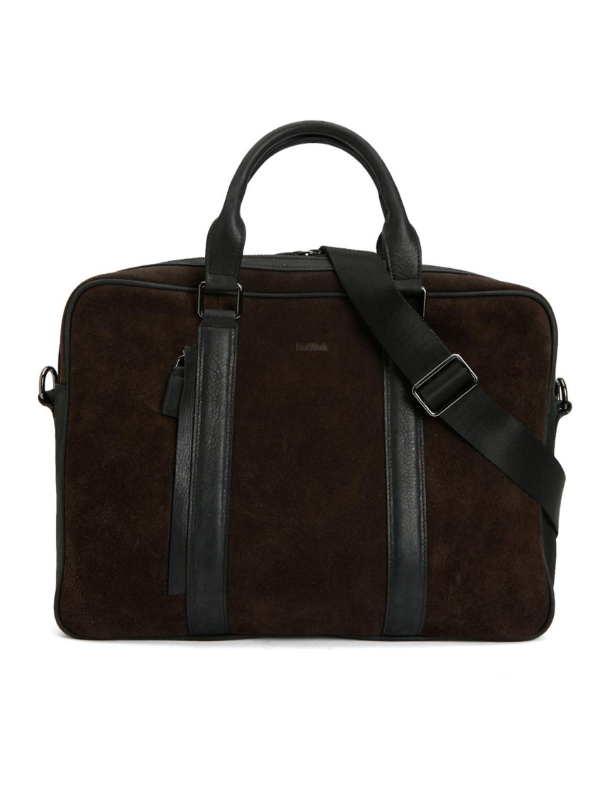 Network Erkek Kahverengi Deri Laptop Çantası Network Erkek Kahverengi Deri Laptop Çantası