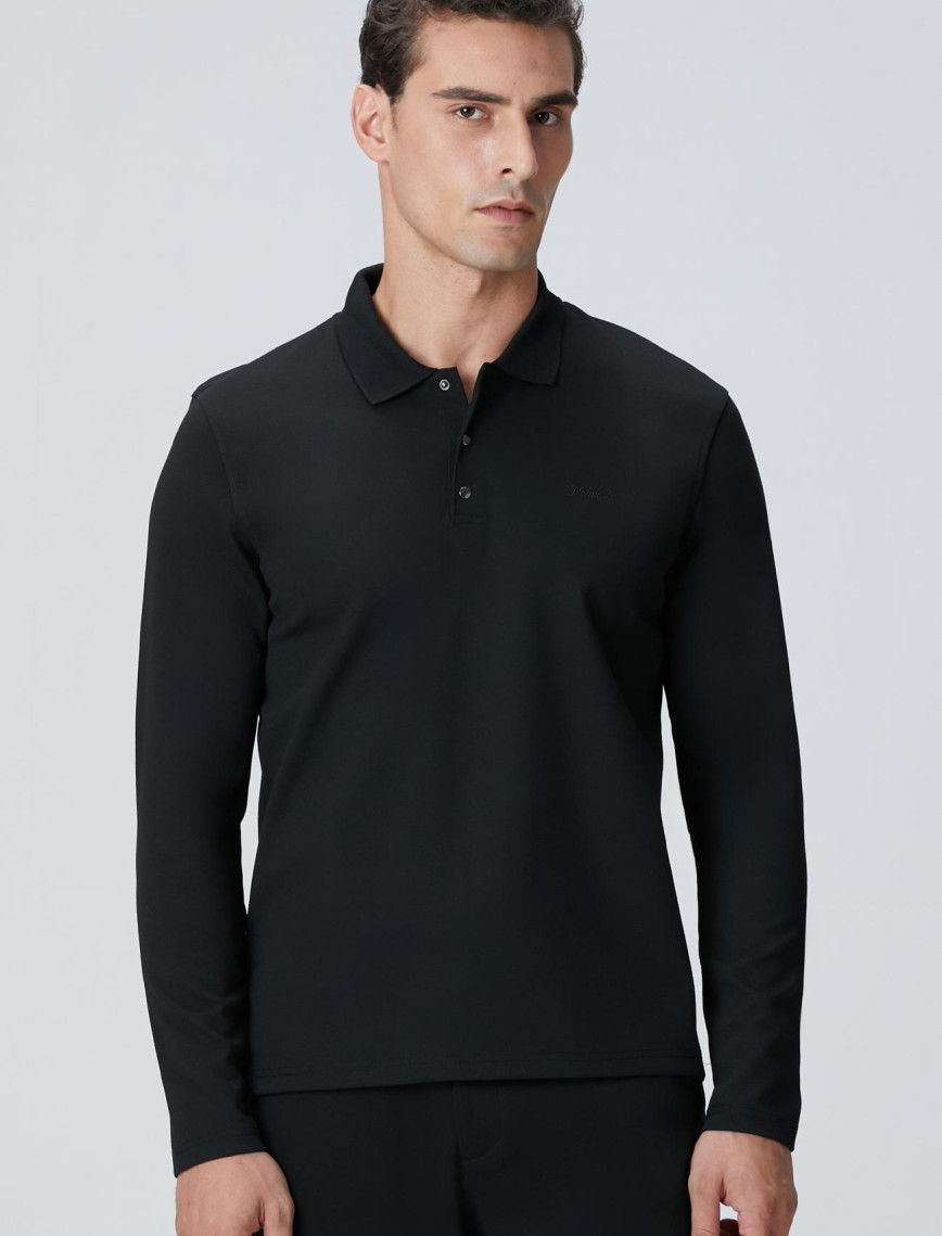 Network Erkek Siyah Polo Yaka Sweatshirt Network Erkek Siyah Polo Yaka Sweatshirt