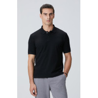 Network Erkek Siyah Çıtçıtlı T-shirt Network Erkek Siyah Çıtçıtlı T-shirt