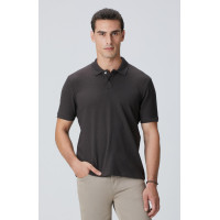 Network Erkek Acı Kahve Çıtçıtlı T-shirt Network Erkek Acı Kahve Çıtçıtlı T-shirt