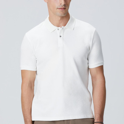 Network Erkek Kırık Beyaz Çıtçıtlı T-shirt Network Erkek Kırık Beyaz Çıtçıtlı T-shirt