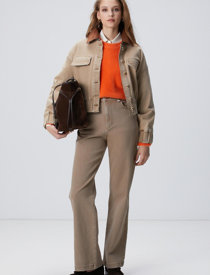 Network Kadın Turuncu Triko Kazak Network Kadın Turuncu Triko Kazak