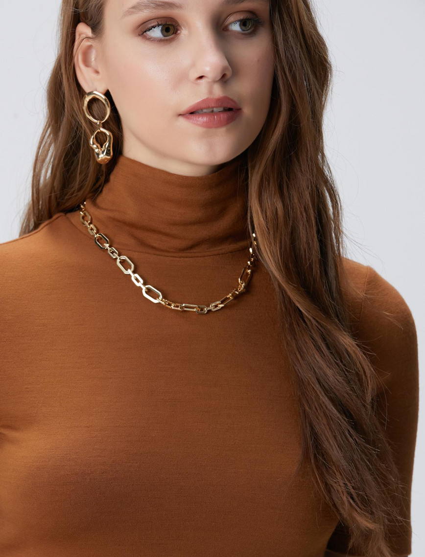 Network Kadın Gold Zincir Kolye Network Kadın Gold Zincir Kolye