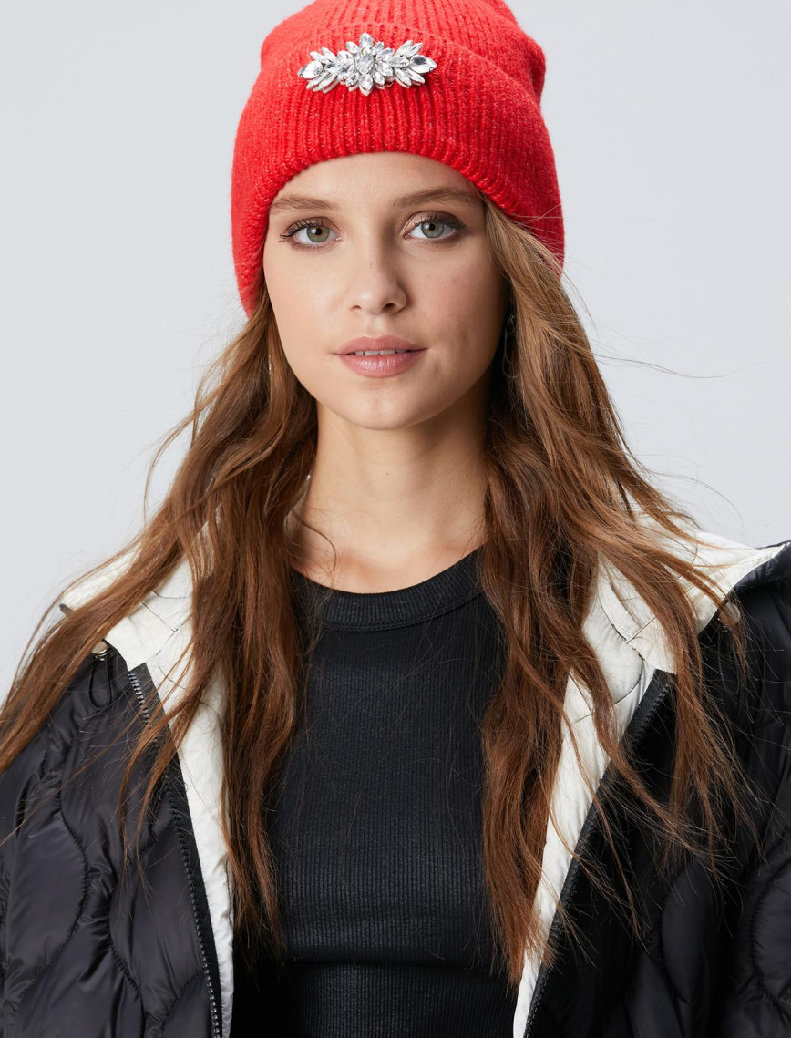 Network Kadın Kırmızı Yün Karışımlı Bere Network Kadın Kırmızı Yün Karışımlı Bere