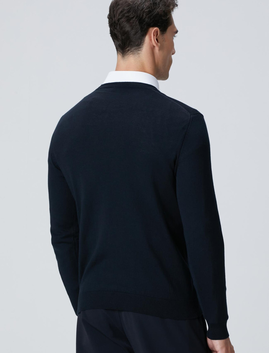 Network Erkek Lacivert Basic Kazak