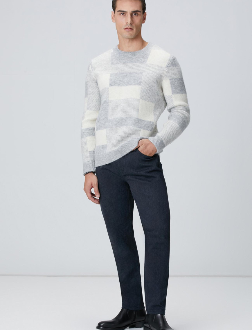 Network Erkek Gri Yün Karışımlı Triko Kazak Network Erkek Gri Yün Karışımlı Triko Kazak