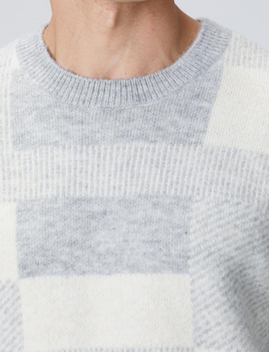 Network Erkek Gri Yün Karışımlı Triko Kazak Network Erkek Gri Yün Karışımlı Triko Kazak