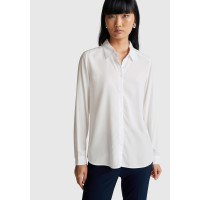 Kadın Beyaz %100 Viskoz Düğmeli Gömlek Kadın Beyaz %100 Viskoz Düğmeli Gömlek