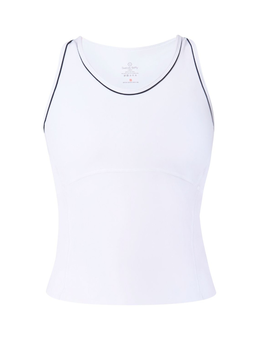 Sweaty Betty Pro Racket Power Kadın Beyaz Tank Top Sweaty Betty Pro Racket Power Kadın Beyaz Tank Top