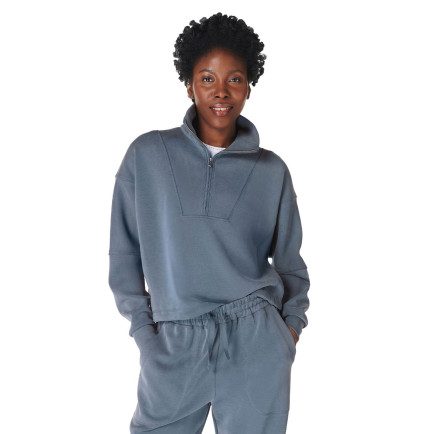 Sweaty Betty Sand Wash Funnel Neck Half Zip Kadın Mavi Sweatshirt Sweaty Betty Sand Wash Funnel Neck Half Zip Kadın Mavi Sweatshirt