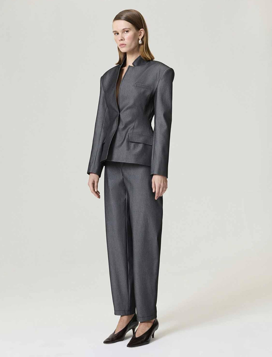 Hakim Yaka Vatkalı Ceket Hakim Yaka Vatkalı Ceket