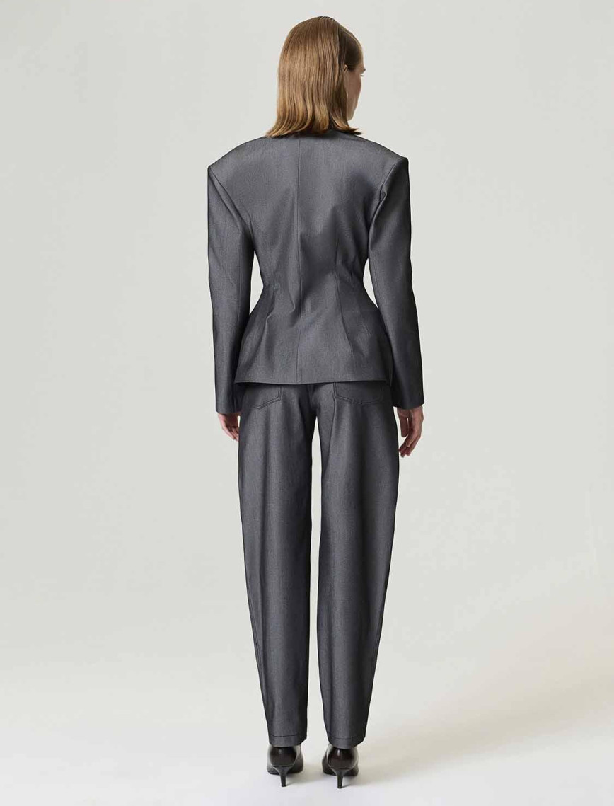 Hakim Yaka Vatkalı Ceket Hakim Yaka Vatkalı Ceket