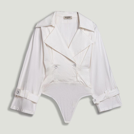 Kruvaze Katlı Yakalı Body Kruvaze Katlı Yakalı Body