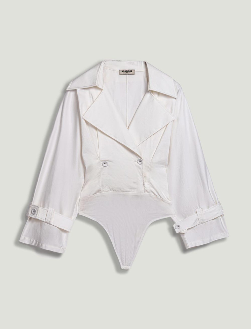 Kruvaze Katlı Yakalı Body Kruvaze Katlı Yakalı Body