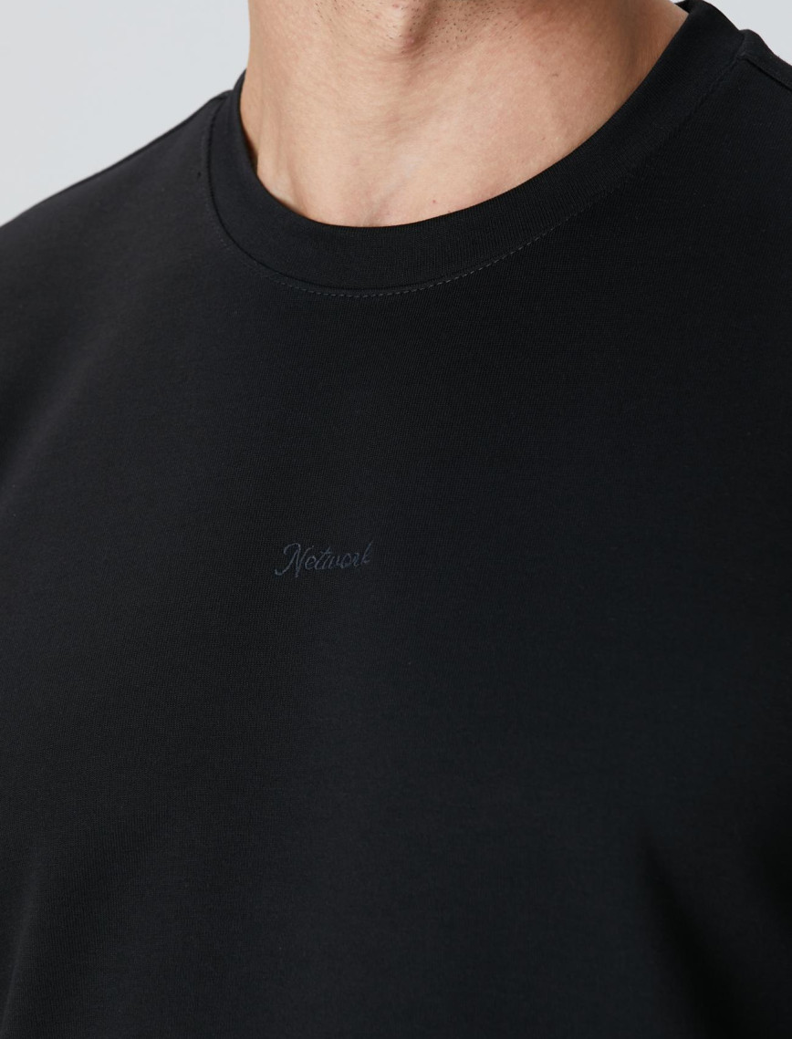 Network Erkek Siyah Baskılı Sweatshirt Network Erkek Siyah Baskılı Sweatshirt