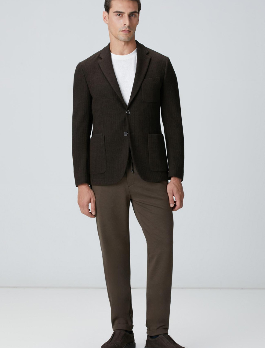 Network Erkek Kırık Beyaz Bisiklet Yaka Jakarlı T-shirt Network Erkek Kırık Beyaz Bisiklet Yaka Jakarlı T-shirt