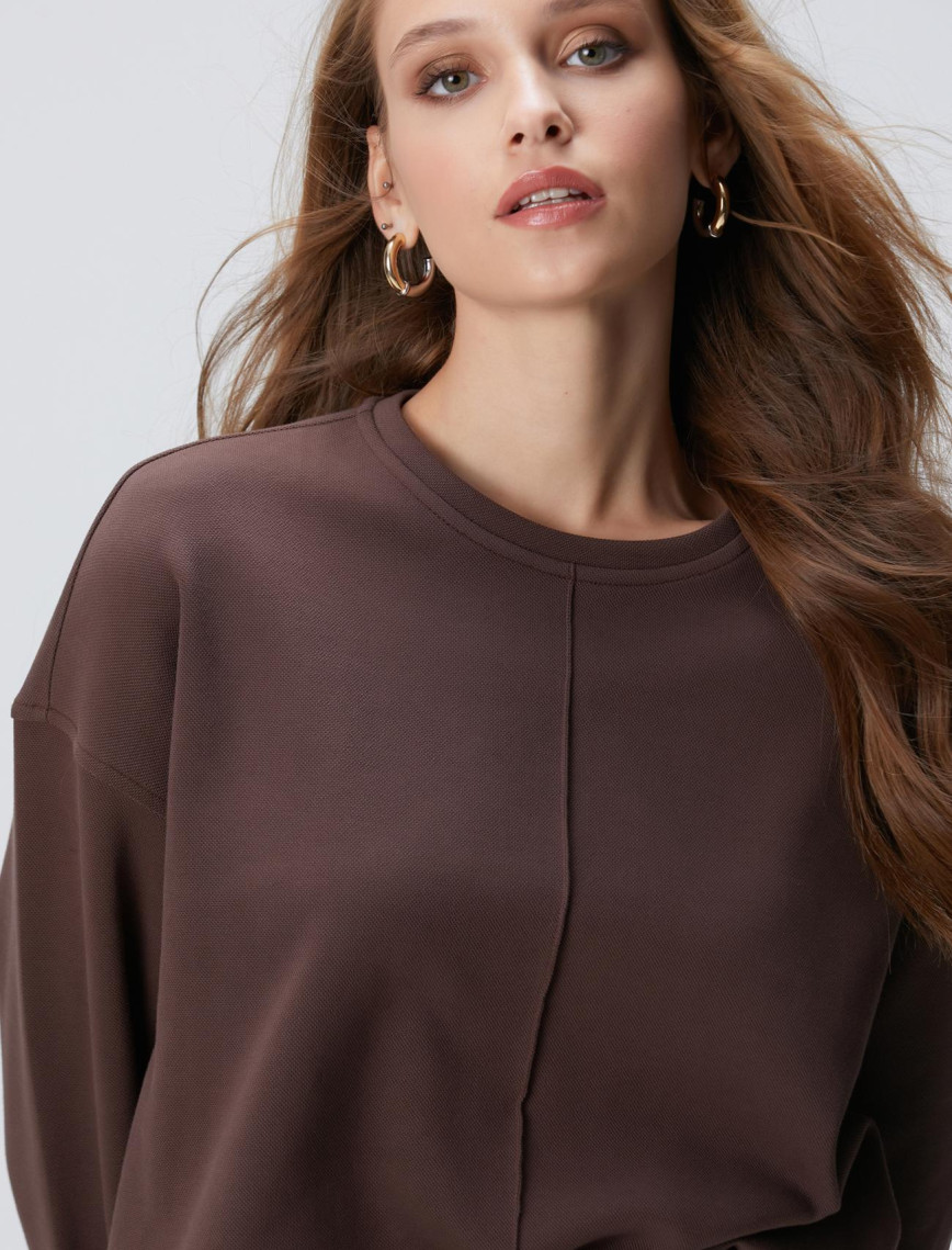 Network Kadın Kahverengi Sweatshirt