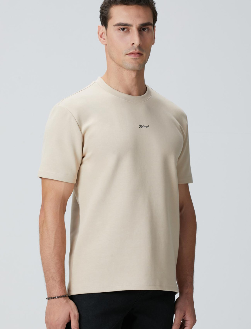 Network Erkek Bej Baskılı Sweatshirt Network Erkek Bej Baskılı Sweatshirt